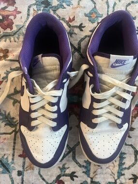 Nike Championship White and Purple Low-Top Sneaker Mens Tennis Shoe 11